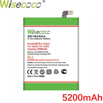 Wisecoco HE341 5000mAh Baterie Pentru Nokia TA-1029 Baterie Telefon Înlocuiți + Numărul de Urmărire