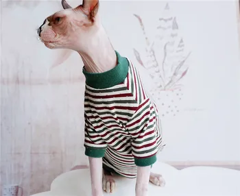 Rece Matase de Gheață T-shirt Casual Pisica Sphynx Rochii pentru Pisici fără păr de Pisică Haine de Vara subtiri Cat de Îmbrăcăminte haine