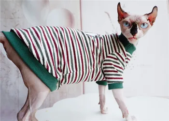 Rece Matase de Gheață T-shirt Casual Pisica Sphynx Rochii pentru Pisici fără păr de Pisică Haine de Vara subtiri Cat de Îmbrăcăminte haine