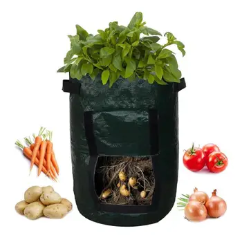 Deșeuri organice de Bucătărie Fructe Compost Geanta PE Pânză de Plantat Legume Cresc Sac de Compost Sac de Mediu DIY de Cartof Cresc de Plantat