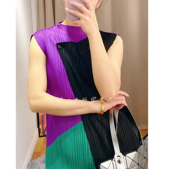 2021 nouă femei de culoare de potrivire rochie Miyak ori de Moda de înaltă elasticitate slim mid-lungime rochie cu butoane individuale