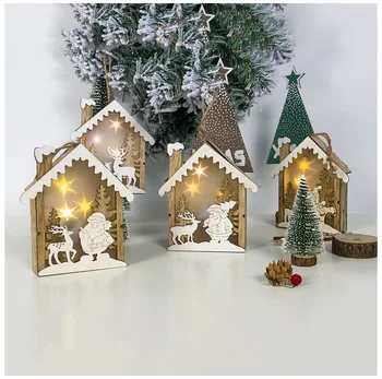 Crăciun Lumini Pandantiv Cabină Ornamente pentru Pomul de Craciun Decoratiuni de Craciun Creative de Crăciun Ambele Cadouri de Vacanță de aprovizionare Partid