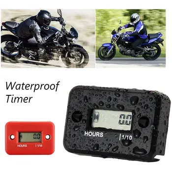 Rezistent la apa Display LCD Digital, Contor de Ore Inductiv Contor de Ore Tahometru pentru Biciclete Motociclete cu Snowmobilul Marine Motor 0-9999.9 H