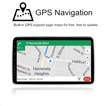 10.1 inch Android 8.1 Radio Auto Multimedia GPS Navigatie 1+16G Touch Screen, WIFI Auto Stereo Radio FM 1 Din 360 de Rotație