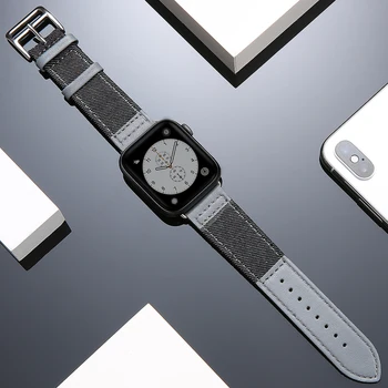 Curea pentru apple watch Band 6 44mm 40mm Italia carouri din piele bratara curea iwatch serie SE 5 4 3 38mm 42mm curea