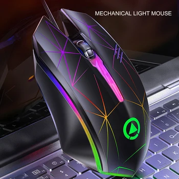 Silver Eagle G6 cu Fir Mouse USB Iluminate Mouse Periferice Gaming Mouse Ergonomic Șoareci de Jocuri Pentru PC / Laptop