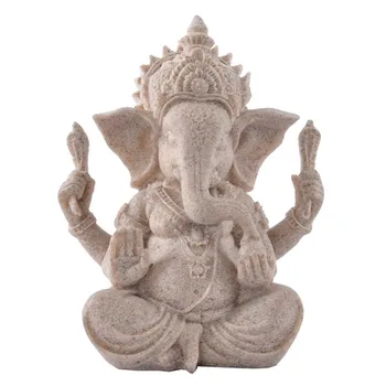 2020 Gresie Indian Ganesha Elefant Dumnezeu Statuie Religioase Hinduse Cu Cap De Elefant Fengshui Sculptura Lui Buddha Decor Acasă Meserii