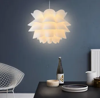 Nordic Independenți de Lumină Moderne pandantiv Lampă de iluminat creativ, lotus alb lampă de agățat Dormitor, camera de zi bar de studiu art decor