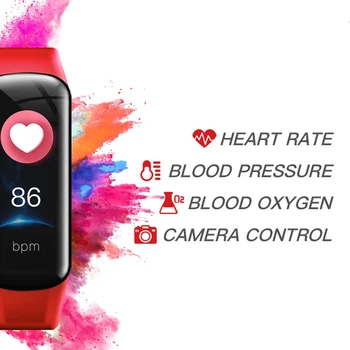 Smart Fitness Brățară Tensiunii Arteriale Monitor De Ritm Cardiac Electronic De Fitness Tracker Ip67 Rezistent La Apa Banda Inteligent Ceas Pentru Sport