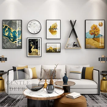 Stil minimalist Modern, abstract, arta, pictura acasă ornamente decor camera de zi dormitor pe perete rama foto set cadou