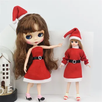 Moda Costum de Crăciun Set pentru Barbie 11 Inci BJD FR SD Haine pentru Păpuși Păpuși Roll Play Accesorii