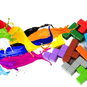3D Puzzle Jucărie pentru Copii din Lemn Tangram Bord Luminoase de Culoare puzzle-uri pentru Copii Instrumente Educaționale Noi 2020