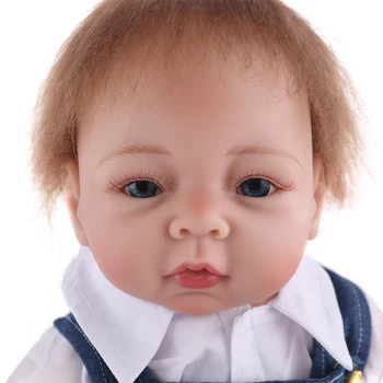NPK 22 inch Renăscut Baby Doll Silicon Moale bebe Renăscut Boneca în viață Colectie Om Mic Pentru Boy fata de Copii Playmates