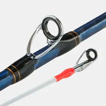 1.95 m Lumină de Cauciuc Snapper Jjigging Rod PE0.8-2.0 Tublar Sensibilă Tip Tijă De Pescuit În Spirală Inele De Înaltă Calitate Lent Jigging Rod