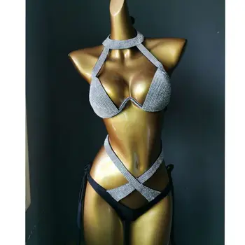 2021 venus, vacanta, noi stras set de bikini sexy pentru femei, costume de baie diamond costum de baie biquini