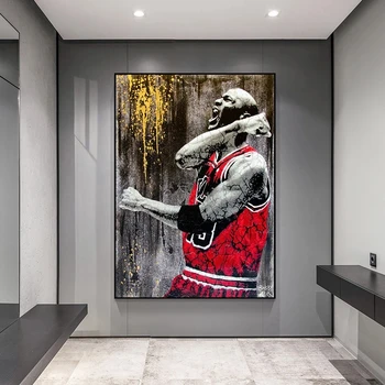 Mare jucător de baschet idol Kobe Bryant poster camera de zi de decorare panza pictura murală artist acasă