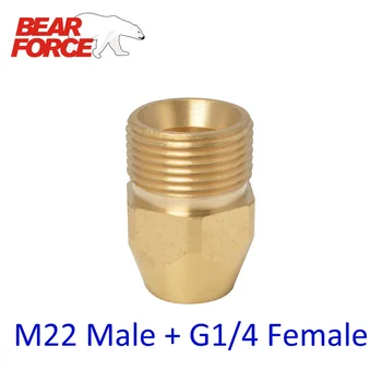 De Înaltă Presiune De Spălare Mașină, Spălare De Alamă Conector Adaptor M22 Masculin + G1/4 De Sex Feminin