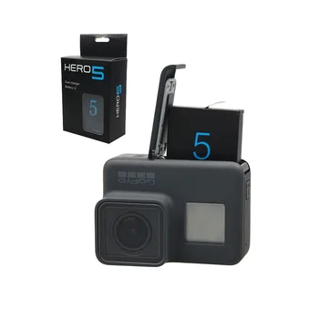 2018 GoPro Hero 5 6 7 8 Baterie+ Dual Port de TIP C Încărcător pentru GoPro Hero5 6 7 8 Negru Baterii Accesorii aparat de Fotografiat