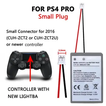 3x KCR1410 Baterie (2000mAh) pentru Sony PS4 Pro Slim Doua Generație Bluetooth Controller DualShock CUH-ZCT2 CUH-ZCT2E CUH-ZCT2U