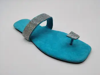 Femei Sandale Platforma Femeie Roma Pantofi de Vara Moda Stras de pantofi Sandale Flip Flop Plat Slide-uri în aer liber Pantofi de Plaja