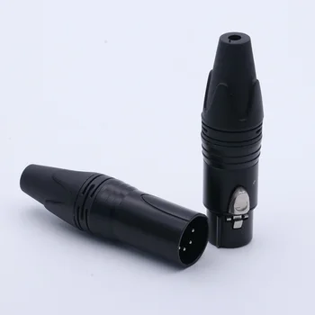 2 buc Cupru 5pin XLR conector difuzor CONVERTOR de sex masculin și de sex feminin mufa pentru microfon de culoare microfon conector