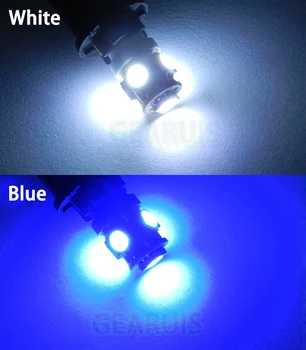 10buc/lot AC 6V E10 bec Șurub 5 SMD 5050 LED 5smd 5led Instrumente semnal de Avertizare bec alb Roșu Albastru Galben Verde 6,3 V