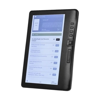 Portabil 7 Inch 800 x 480P E-Reader Culoare Sn Glare-Free Built-In 4GB Memorie de Stocare de Fundal Suport Baterie Vizualizarea fotografiilor/