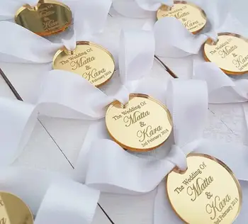 Petrecere de nunta DIY Decorare Favoarea Acril Oglindă Farmec Cadou de Crăciun Ornamente de Duș pentru Copii de Ziua Mariage Anniversaire