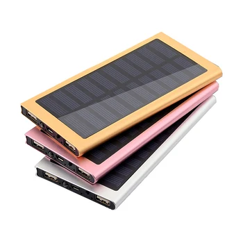 Portabil Putere Banca 1* 7566121 Solar Power Bank Caz DIY Cutie Dual USB Kit Încărcător de Telefon Lanterna 143*75*9mm