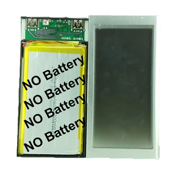 Portabil Putere Banca 1* 7566121 Solar Power Bank Caz DIY Cutie Dual USB Kit Încărcător de Telefon Lanterna 143*75*9mm