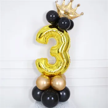 3 Ani la mulți ani Baloane Banner Petrecere Decoratiuni de-a 3-a eu Sunt a Treia zi de Naștere Copil de Dus Decor Consumabile