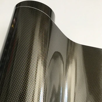 Luciu 2D Fibra de Carbon Film de Vinil DIY Styling Negru, Argint, Aur, Carbon, Folie Auto, Folie cu Bule de Aer de Lansare
