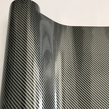 Luciu 2D Fibra de Carbon Film de Vinil DIY Styling Negru, Argint, Aur, Carbon, Folie Auto, Folie cu Bule de Aer de Lansare