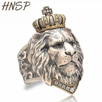 HNSP Punk Animal Regele Leu Inel Pentru Bărbați Gotic bijuterii de Dimensiuni Mari