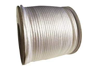 1,5 mm Alb Rattail Satin Cablul de Nailon Chineză Nod ștrasuri din Mărgele Cablu+Macrame Frânghie Brățară de Cabluri Accesorii de 80 m/rola