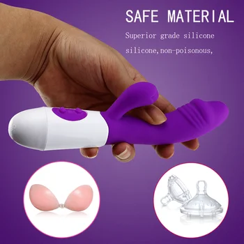 G Spot Vibratoare Jucarii Sexuale pentru Femei Mut Rabbit Vibrator Vibrator Dual Vibration Vaginal, Clitoridian Masaj Erotic Adult AV Stick