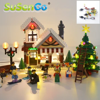 SuSenGo Lumină Led-uri Kit Pentru 10249 Creator de Iarnă Magazin de Jucării Compatibil cu 36002 39015 , NU Blocuri Model