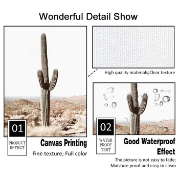 Desert Cactus Mare, Natură, Peisaj Plante Nordice Postere Si Printuri De Arta De Perete Panza Pictura Pe Perete Imagini Pentru Living Decorul Camerei