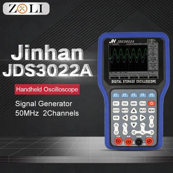 Portabil de Stocare Osciloscop Digital Max Probe de 50MHZ 2CH Generator de Semnal de Test ecranul LCD Metru Instrumente Jinhan JDS3022A