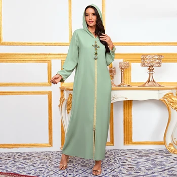 Abaya Dubai Turcia Musulmană Moda Hijab Rochie American Islam Haine Africane Rochii Pentru Femei De Moda Musulmani Djellaba Femme