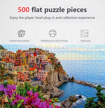 Puzzle 500 Piese Diverse Modelele de Peisaj Jigsaw Puzzle Jucărie de Învățământ pentru Copii, Copii Jocuri Cadou de Crăciun