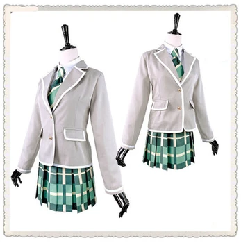 Calitate Inalta Anime BanG Vis! Aoba Moca JK Uniformă Școlară Femeie Cosplay Costum Tricou + Strat + Fusta + Cravata