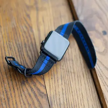 Sport Nailon Tesatura de trupa ceas pentru apple watch 38mm 42mm curea moale ceas buclă pentru iwatch 5 4 3 2 1 watchband pentru iwatch brățară