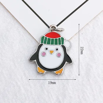 17pcs Amestecat Crăciun Farmece Email Pandantive Ornamente de Pom de Crăciun Decorare pentru Bratara Cercei Colier Bijuterii DIY Concluziile