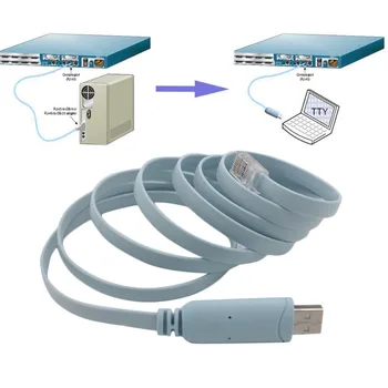 1,8 M Lungime Cablu USB LA RJ45 Consola Consola Serială Cablu Express Routerele de Rețea prin Cablu Pentru Router Cisco Pentru Huawi