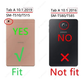 Pentru Samsung T510 T515 Caz, Copii de acoperire de șoc-dovada spuma EVA de Mână pentru Samsung Galaxy Tab 10.1 2019 cazul SM-T510 / T515