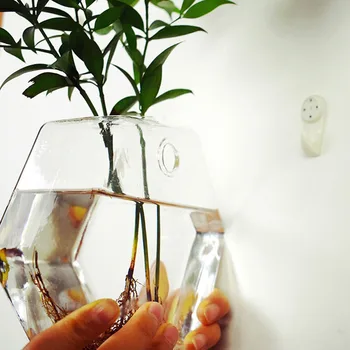 Creative Transparent Hidroponice Perete Vaze De Flori Plante Verzi Agățat De Perete Decor Nordic Vaze Decor Acasă Ornament