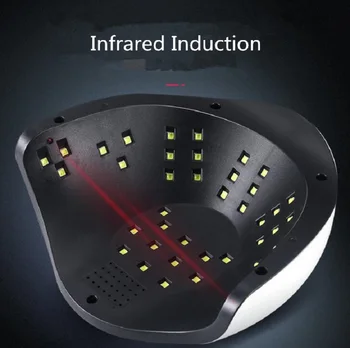 SOARELE S9 Lampa de Unghii 120W Manichiura Mașină Dublă de Lumină Unghii Uscător de Inteligent Infraroșu Inducție Automată de Detectare UV Lampă cu LED-uri