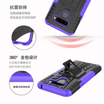 Pentru LG Q60 Caz Greu Heavy Duty Cauciuc de Silicon Coque Fundas K50 Telefon Acoperi Caz Pentru LG Q60 Caz pentru LG Q60 Caz de Telefon