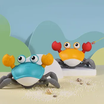 1 buc de Vară în aer liber Activties Jucarii pentru Copii Jucării de Plajă Drăguț Crab Baie Înot Jucarie Copii Drag de Mers pe jos Lanț Jucarie Cadou pentru 2-4 Ani